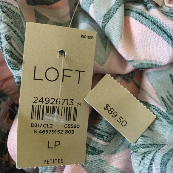 LOFT floral ruffle dress - Picture 7 of 7